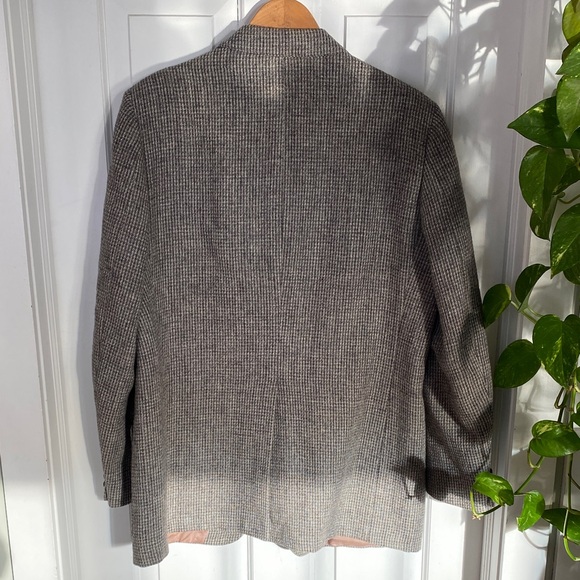 Vintage Harris Tweed Wool Blazer Men’s suit jacket Grandpacore old money - Picture 4 of 16